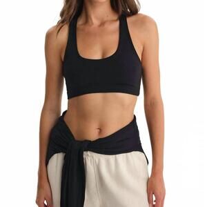 NEW MATE organic stretch bra in black